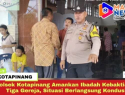 Polsek Kotapinang Amankan Ibadah Kebaktian di Tiga Gereja, Situasi Berlangsung Kondusif