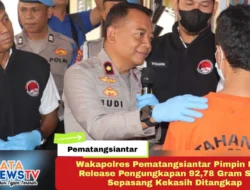 Wakapolres Pematangsiantar Pimpin Press Release Pengungkapan 92,78 Gram Sabu, Sepasang Kekasih Ditangkap