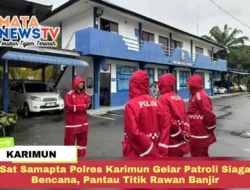Sat Samapta Polres Karimun Gelar Patroli Siaga Bencana, Pantau Titik Rawan Banjir
