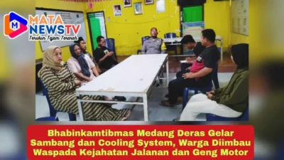 Bhabinkamtibmas Medang Deras Gelar Sambang dan Cooling System, Warga Diimbau Waspada Kejahatan Jalanan dan Geng Motor