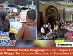 Pelindo Dirikan Posko Pengungsian dan Dapur Umum untuk Warga Terdampak Bencana di Sumatera Utara