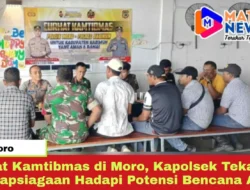Curhat Kamtibmas di Moro, Kapolsek Tekankan Kesiapsiagaan Hadapi Potensi Bencana Alam