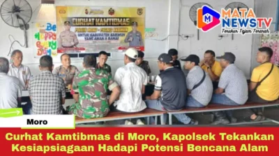 Curhat Kamtibmas di Moro, Kapolsek Tekankan Kesiapsiagaan Hadapi Potensi Bencana Alam