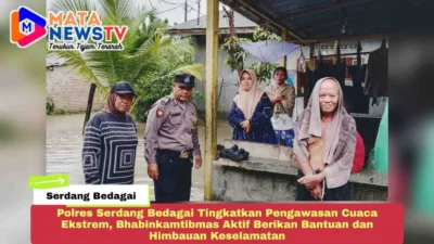 Polres Serdang Bedagai Tingkatkan Pengawasan Cuaca Ekstrem, Bhabinkamtibmas Aktif Berikan Bantuan dan Himbauan Keselamatan