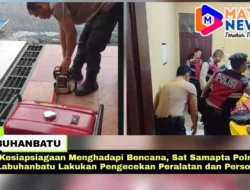 Kesiapsiagaan Menghadapi Bencana, Sat Samapta Polres Labuhanbatu Lakukan Pengecekan Peralatan dan Personel