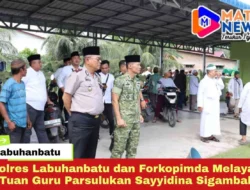 Polres Labuhanbatu dan Forkopimda Melayat Tuan Guru Parsulukan Sayyidina Sigambal