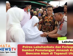 Polres Labuhanbatu dan Forkopimda Sambut Pemulangan Jenazah Korban Bencana Alam di Tapanuli Utara