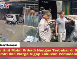 Satu Unit Mobil Pribadi Hangus Terbakar di Sergai, Polri dan Warga Sigap Lakukan Pemadaman