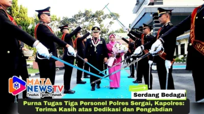 Purna Tugas Tiga Personel Polres Sergai, Kapolres: Terima Kasih atas Dedikasi dan Pengabdian