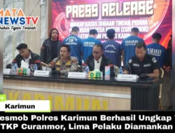 Resmob Polres Karimun Berhasil Ungkap 7 TKP Curanmor, Lima Pelaku Diamankan