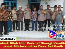 Kapolsek Bilah Hilir Perkuat Sinergi Kamtibmas Lewat Silaturahmi ke Desa Sei Kasih