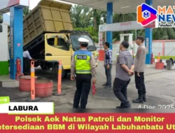 Polsek Aek Natas Patroli dan Monitor Ketersediaan BBM di Wilayah Labuhanbatu Utara