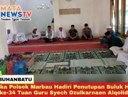 Waka Polsek Marbau Hadiri Penutupan Suluk Haul ke-34 Tuan Guru Syech Dzulkarnaen Alqolidi