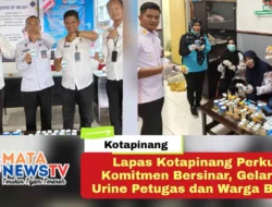 Lapas Kotapinang Perkuat Komitmen Bersinar, Gelar Tes Urine Petugas dan Warga Binaan