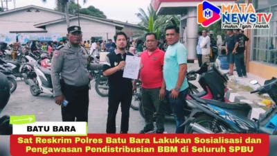 Sat Reskrim Polres Batu Bara Lakukan Sosialisasi dan Pengawasan Pendistribusian BBM di Seluruh SPBU
