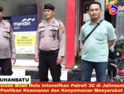 Polsek Bilah Hulu Intensifkan Patroli 3C di Jalinsum, Pastikan Keamanan dan Kenyamanan Masyarakat