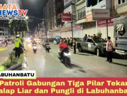 Patroli Gabungan Tiga Pilar Tekan Balap Liar dan Pungli di Labuhanbatu