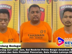 Kurang dari 1×24 Jam, Sat Reskrim Polres Sergai Amankan Dua Pelaku dan Satu Penadah Pencurian, Satu Pelaku Lainnya DPO