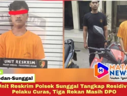 Unit Reskrim Polsek Sunggal Tangkap Residivis Pelaku Curas, Tiga Rekan Masih DPO