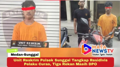 Unit Reskrim Polsek Sunggal Tangkap Residivis Pelaku Curas, Tiga Rekan Masih DPO