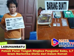 Polsek Panai Tengah Ringkus Pengedar Sabu, 1,7 Gram Narkotika Disita dari Dalam Rumah