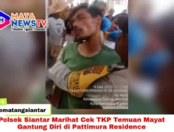 Polsek Siantar Marihat Cek TKP Temuan Mayat Gantung Diri di Pattimura Residence