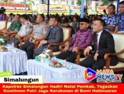 Kapolres Simalungun Hadiri Natal Pemkab, Tegaskan Komitmen Polri Jaga Kerukunan di Bumi Habinsaran
