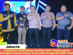 Kapolres Labuhanbatu Selatan Raih Penghargaan Penegak Hukum Peduli Anak pada Anugerah KPAI 2025