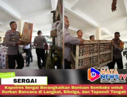 Kapolres Sergai Berangkatkan Bantuan Sembako untuk Korban Bencana di Langkat, Sibolga, dan Tapanuli Tengah