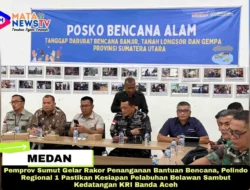 Pemprov Sumut Gelar Rakor Penanganan Bantuan Bencana, Pelindo Regional 1 Pastikan Kesiapan Pelabuhan Belawan Sambut Kedatangan KRI Banda Aceh