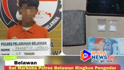 Sat Narkoba Polres Belawan Ringkus Pengedar dan Pengguna Sabu di Hamparan Perak