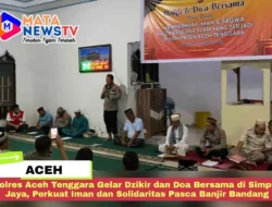 Polres Aceh Tenggara Gelar Dzikir dan Doa Bersama di Simpur Jaya, Perkuat Iman dan Solidaritas Pasca Banjir Bandang