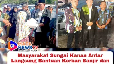 Masyarakat Sungai Kanan Antar Langsung Bantuan Korban Banjir dan Longsor ke Tapsel dan Tapteng