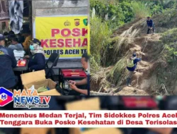 Menembus Medan Terjal, Tim Sidokkes Polres Aceh Tenggara Buka Posko Kesehatan di Desa Terisolasi
