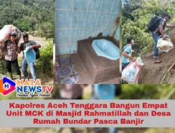 Kapolres Aceh Tenggara Bangun Empat Unit MCK di Masjid Rahmatillah dan Desa Rumah Bundar Pasca Banjir