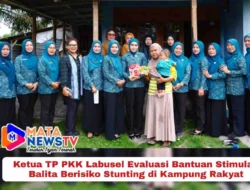 Ketua TP PKK Labusel Evaluasi Bantuan Stimulan Balita Berisiko Stunting di Kampung Rakyat