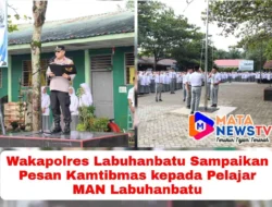 Wakapolres Labuhanbatu Sampaikan Pesan Kamtibmas kepada Pelajar MAN Labuhanbatu