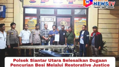 Polsek Siantar Utara Selesaikan Dugaan Pencurian Besi Melalui Restorative Justice