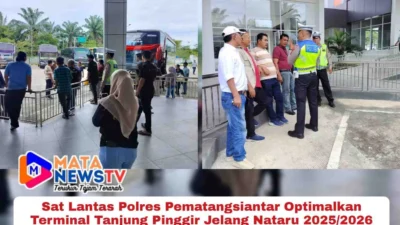 Sat Lantas Polres Pematangsiantar Optimalkan Terminal Tanjung Pinggir Jelang Nataru 2025/2026