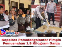 Kapolres Pematangsiantar Pimpin Pemusnahan 1,9 Kilogram Ganja
