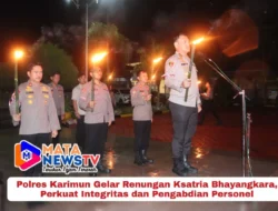 Polres Karimun Gelar Renungan Ksatria Bhayangkara, Perkuat Integritas dan Pengabdian Personel