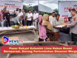 Pasar Rakyat Kelambir Lima Kebun Resmi Beroperasi, Dorong Pertumbuhan Ekonomi Warga