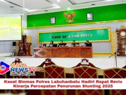Kasat Binmas Polres Labuhanbatu Hadiri Rapat Reviu Kinerja Percepatan Penurunan Stunting 2025