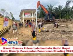 Kasat Binmas Polres Labuhanbatu Hadiri Rapat Reviu Kinerja Percepatan Penurunan Stunting 2025