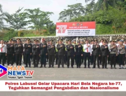 Polres Labusel Gelar Upacara Hari Bela Negara ke-77, Teguhkan Semangat Pengabdian dan Nasionalisme