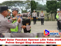 Apel Gelar Pasukan Operasi Lilin Toba 2025, Polres Sergai Siap Amankan Nataru