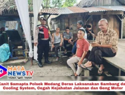 Kanit Samapta Polsek Medang Deras Laksanakan Sambang dan Cooling System, Cegah Kejahatan Jalanan dan Geng Motor