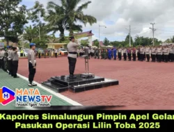 Kapolres Simalungun Pimpin Apel Gelar Pasukan Operasi Lilin Toba 2025