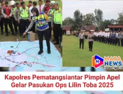 Kapolres Pematangsiantar Pimpin Apel Gelar Pasukan Ops Lilin Toba 2025
