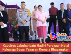 Kapolres Labuhanbatu Hadiri Perayaan Natal Keluarga Besar Yayasan Kemala Bhayangkari